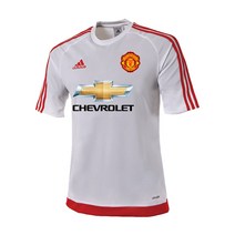 아디다스 맨유 에스트로 15 저지 SS(S16166) 화이트 레드 커스텀 축구 유니폼