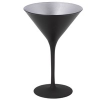 스토즐 올림픽 칵테일 글라스 블랙실버 240ml, 1개