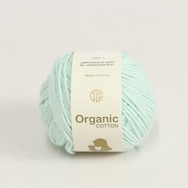 [앵콜스] 아가 오가닉코튼실 30g AGA Organic Cotton 유기농 면사 오가닉실 뜨개실 아기옷 아기양말 모자, 28 파스텔연민트