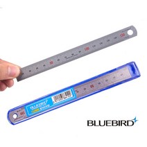 블루버드 철직자 150mm 15cm 무광 스텐레스자 스텐자 철자 쇠자 스틸자, 단품