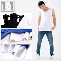 고스트리퍼블릭 GN-3N12 레이어드 오버핏 트임 나시 2장 1SET 민소매
