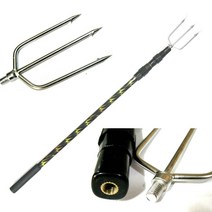 해루질장비 바다 민물 3단 뜰채 작살 문어 갸프 갈고리 갈퀴 뜰채망 삼지창 작살촉 뜰망 삼지촉, 0