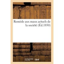 Remede Aux Maux Actuels de La Societe = Rema]de Aux Maux Actuels de La Socia(c)Ta(c) Paperback, Hachette Livre Bnf