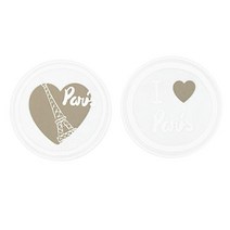 JStrading 종이전사지 수지전사지 열 전사용지, s77)I Love Paris(베이지), 1개