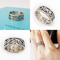 댄디홍 당초문양 실버반지