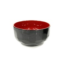 일본 투톤 양각 칠기_각그릇 소(공기) 공기