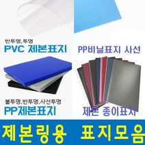 카피어랜드 제본표지모음 제본표지 PVC제본표지 제본PP표지 제본종이표지, 1box, B02-PP비닐표지-사선검정-0.5mm(100장)-A4