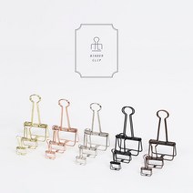 모모팝 메탈 바인더클립 SET 빈티지
