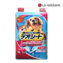 LG유니참 데오시트 강력흡수 와이드 애견 배변패드 무향, 1개