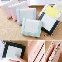 미니모아 배색 포인트 반지갑