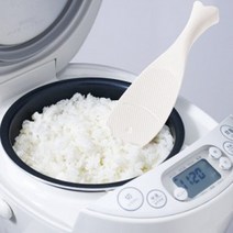 [마나] MARNA 물고기 스탠드 주걱 [MA-K387], 화이트, 1개