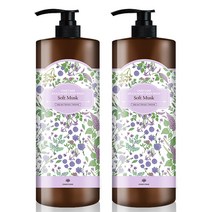 샤샤 밀크앤허니 바디워시 소프트 머스크 1500ml, 2개