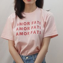 플로우핏 아모르파티 레터링 반팔티