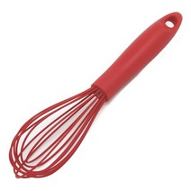 셰프크래프트 실리콘 와이어 거품기, Red, 1개