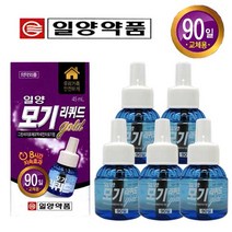 [일양약품] 모기리퀴드 골드 90일 교체용 의약외품 액체전자모기향 모기퇴치 모기약 모기기피제, 5개, 45ml