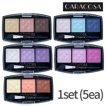 카라코사 샤이닝 3색 아이섀도우 1set(5ea), 1set, 혼합