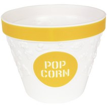 Hutzler 인디비주얼 팝콘 볼 커널 캐처 포함, Yellow+White, 1개