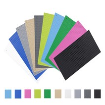 [더뻔뻔] 작은블럭용 블록판 모음, 핑크색(레고놀이판G타입25cm*12.5cm)