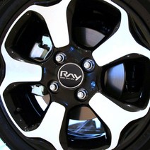 VIP KOZON 기아-레이 휠캡 엠블럼(4P구성)-스티커 휠튜닝 엠블렘, 4P