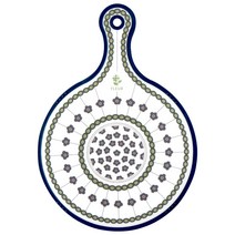 AESLA 플레르 양면투톤 항균도마 원형서빙 도마