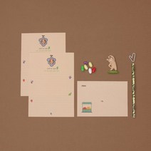 보고시포도 포토 편지지 (주문제작), 크라프트, 봉투 10장
