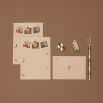 폴라로이드 포토 편지지 (주문제작), 크라프트, 봉투 10장