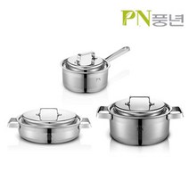 PN풍년 라메르 통3중 스테인리스 양수냄비, 20cm