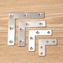 문고리닷컴 ㄱ형 스텐레스 보강평철 4size (4개 set), 80mm[4개]