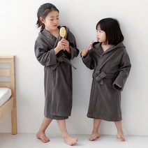 마켓블링 ANKID 아동 30수 샤워가운 MKB002SR, 그레이 M, 1개