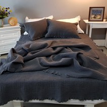 멜로닛 퓨어 60수 프리미엄피그먼트 이불 겸 패드 스프레드, 진그레이