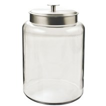 앵커호킹 몬타나 자 보관용기 브러쉬드 알루미늄 메탈 커버 포함, 1개, 9464ml