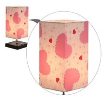 주노조명 패브릭 스탠드갓 사각 140x270mm 무드조명, 하트