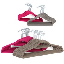 WOHNEN 매직옷걸이 논슬립벨벳옷걸이 매직행거 30P, 매직여성용옷걸이(그레이) 30P, 1개