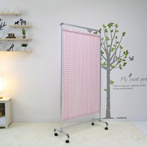 F 파티션 1단 일반천, 핑크하트/하단부(스톱퍼이동식)