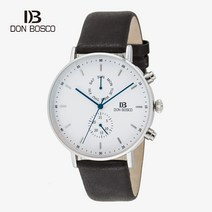 DONBOSCO 석와치스 남자 가죽 손목 시계 DP22
