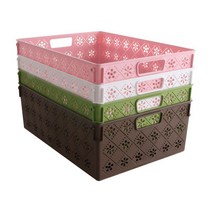 이즈오피스 멀티바스켓 수납바구니 정리정돈 바구니, 5907(흰색), 1개