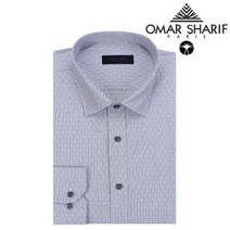 오마샤리프 긴팔와이셔츠 OEL40553 반슬림핏 도트 와이셔츠 드레스셔츠 빅사이즈