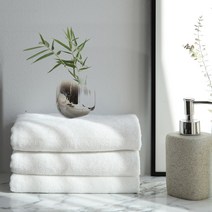 스페이스샾 3종세트 노블 뱀부얀 세면타올 160g, 화이트(대나무사), 3개