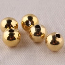 윙윙쇼핑 여성 14K 골드 3mm 옐로우 광면 진주 gold 구슬 볼 남녀 공용 백일 돌 셀프 악세사리 만들기 비즈 재료 취미 선물