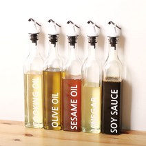 로맨틱노벰버 레터링 모던 오일병, 500ml, 검정(식초)