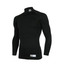 MAJESTIC [ML171] 마제스틱 하프넥 스판언더 (검정) 긴팔