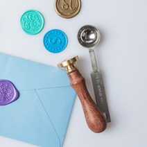 보냄 황동인장 메세지 실링왁스, Thank You