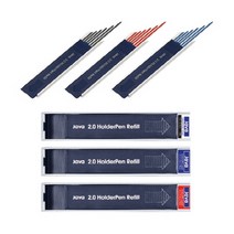 아주문구자바 홀더펜심 2.0mm, 적색, 1개