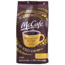 맥카페 브렉퍼스트 블렌드 아라비카 그라운드 커피 라이트, 분쇄커피, 340g, 1개, 1개