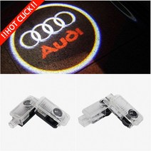 아우디 AUDI LED 도어라이트 도어빔 A4 A5 A6 A7 A8 Q5 Q7 TT, 선택01(9mm), 아우디원형