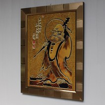 마프 달마액자 달마도, N01-0030-25만사형통 달마대사/고급 뉴심플골드 달마액자