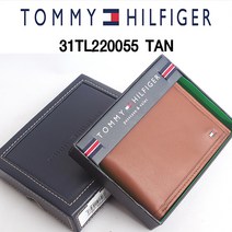 타미힐피거 31TL220055 탄 반지갑