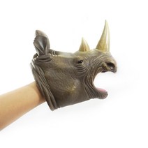 공룡 핸드퍼펫 손인형 상어 화랑이 동물 손가면, 5.코뿔소 핸드퍼펫 손인형
