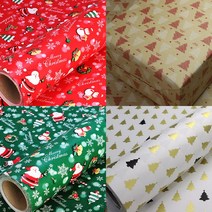 영재몰 크리스마스 종이롤포장지(대) 산타포장지 트리포장지 크라프트, 종이산타_카키, 1롤