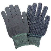 성진 나이스 점박이 장갑 (1팩 10켤레) S M L 도트 논슬립 작업장갑, 회색 S, 10세트